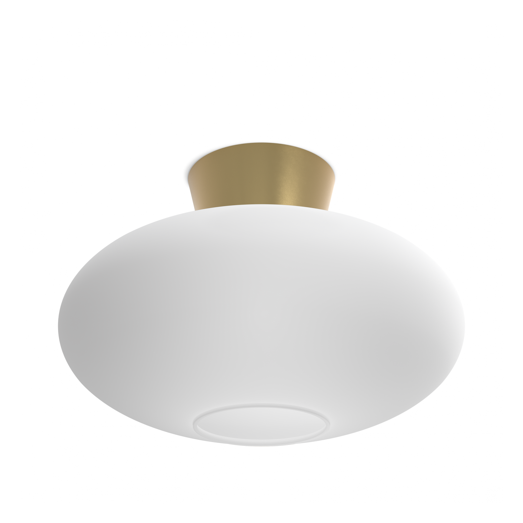 BULLO XL PLAFOND IP21 MÄSSING/OPAL GLAS