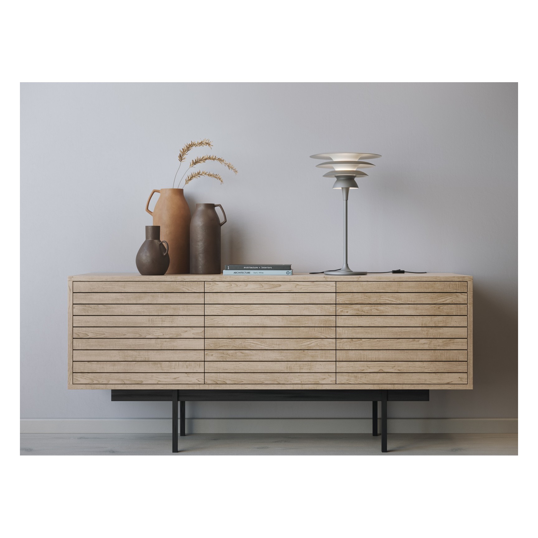 DAVINCI BORDSLAMPA D300 OXIDGRÅ