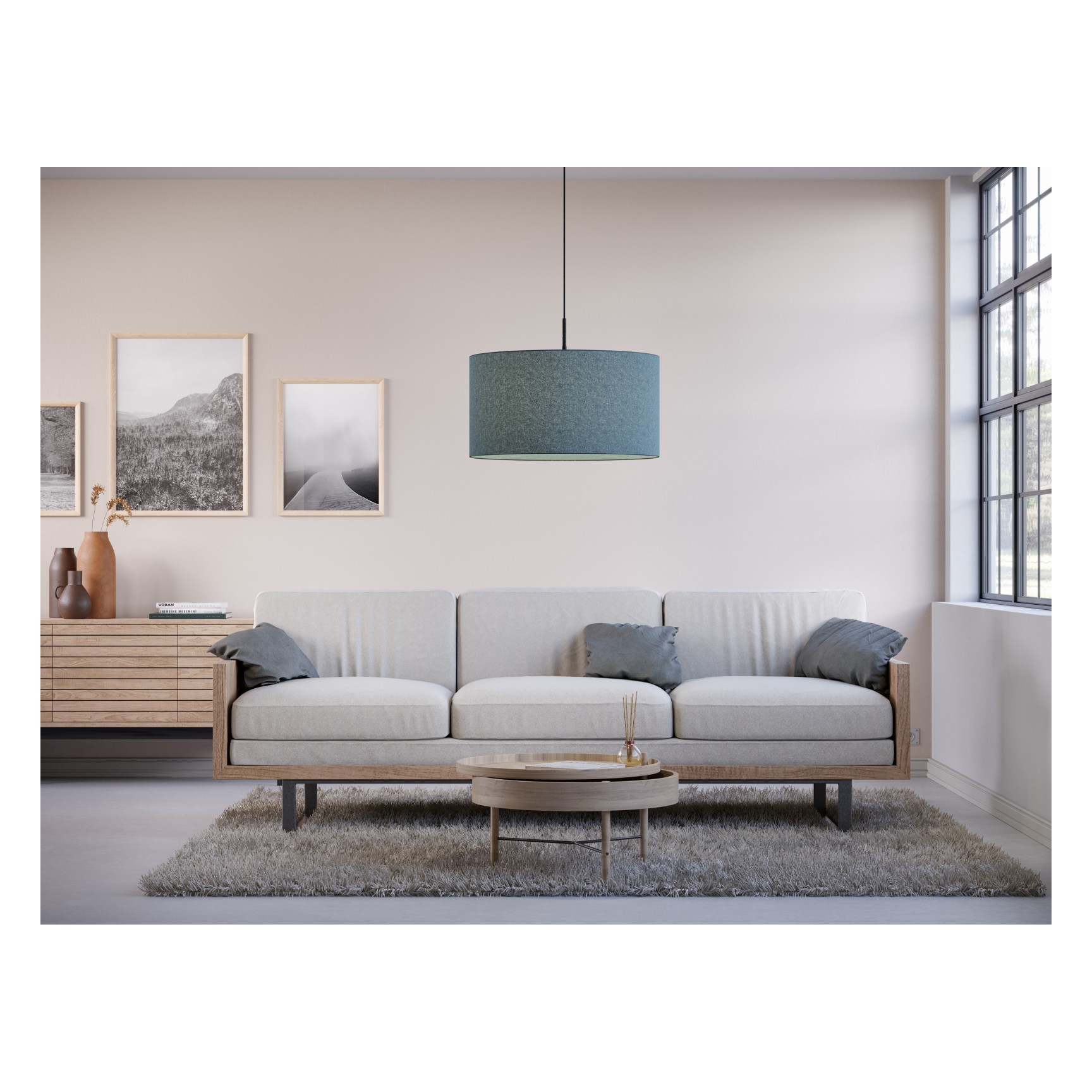 SOFT PENDEL D570 BLÅ ULL