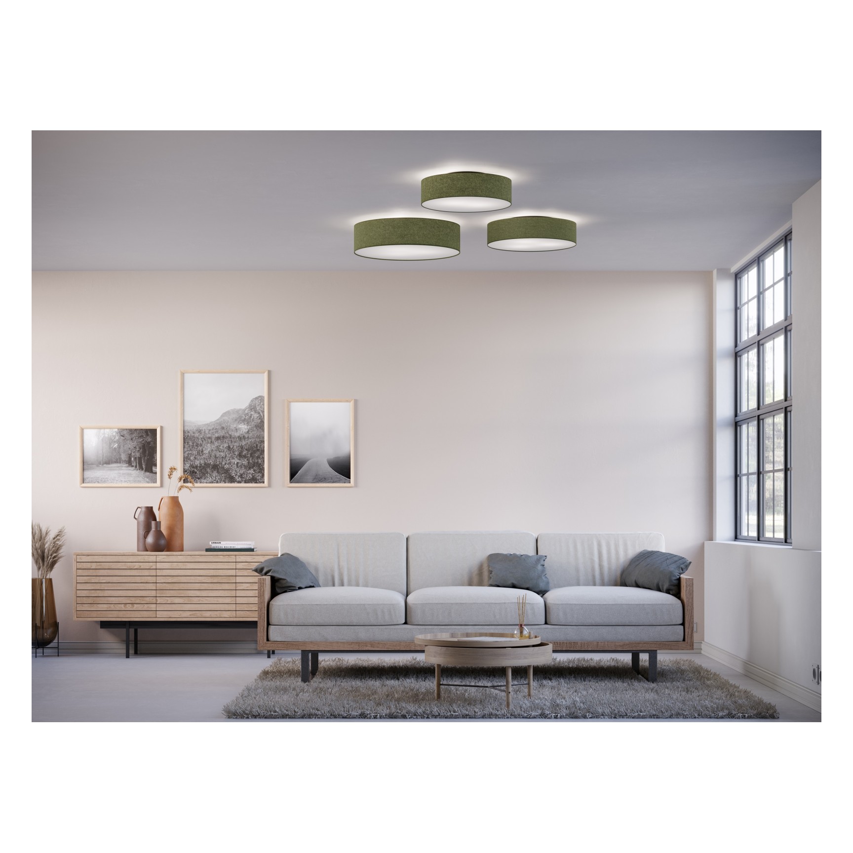 SOFT PLAFOND D440 GRÖN ULL
