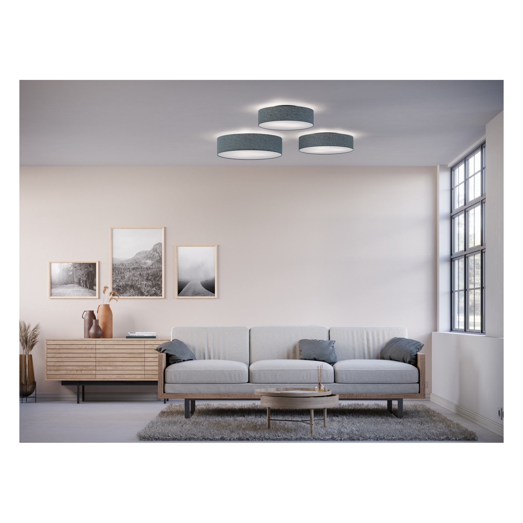 SOFT PLAFOND D600 BLÅ ULL