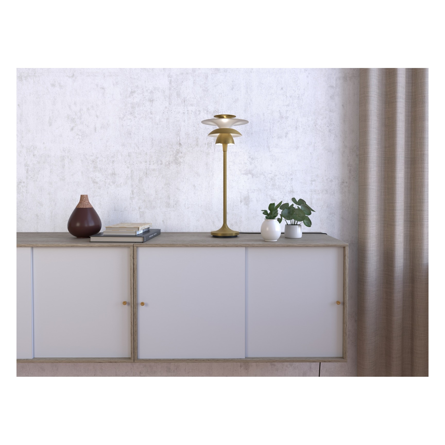 PICASSO BORDSLAMPA D180 H457 MATTVIT