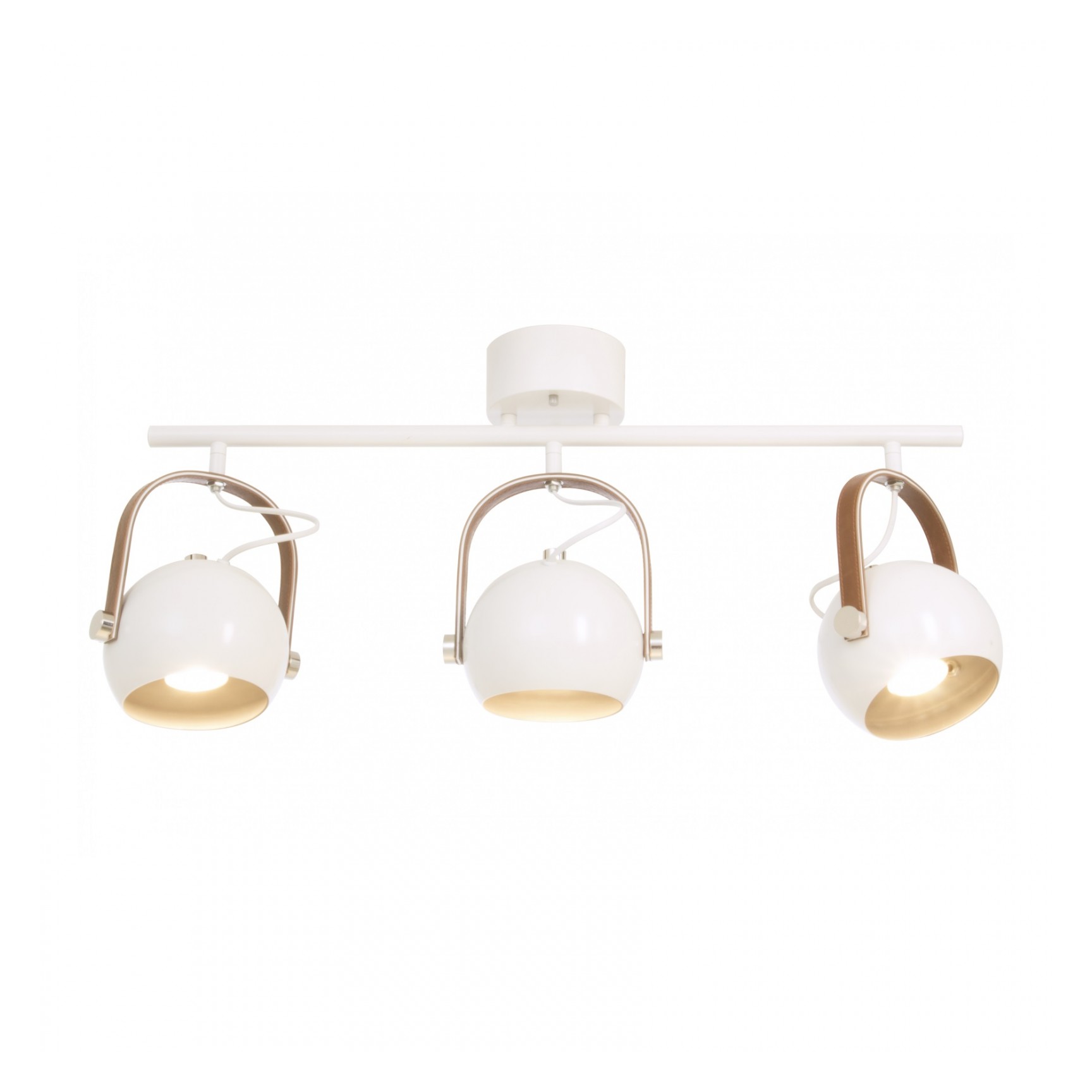 BOW PLAFOND VIT/BRUN/SILVER