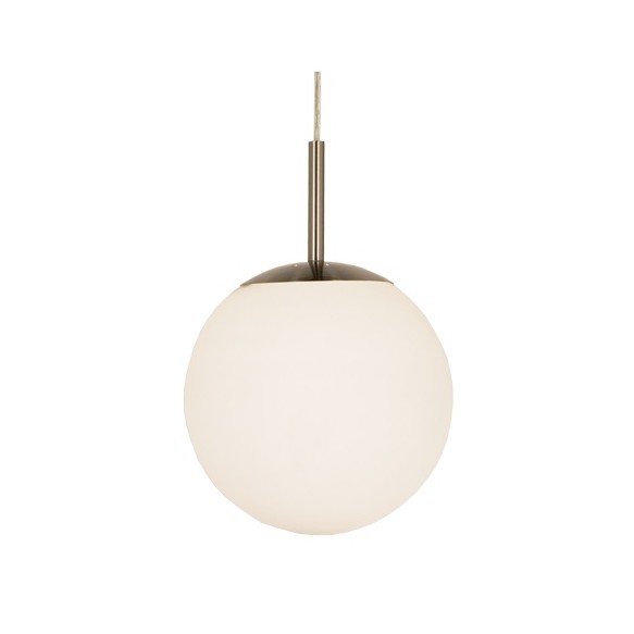 Opal Taklampa Stål/Opalvit 25cm