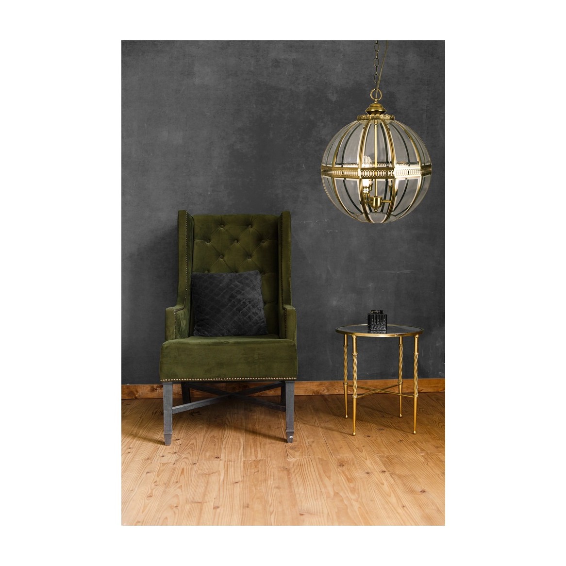Tsar Taklampa Antik/Klar 40cm