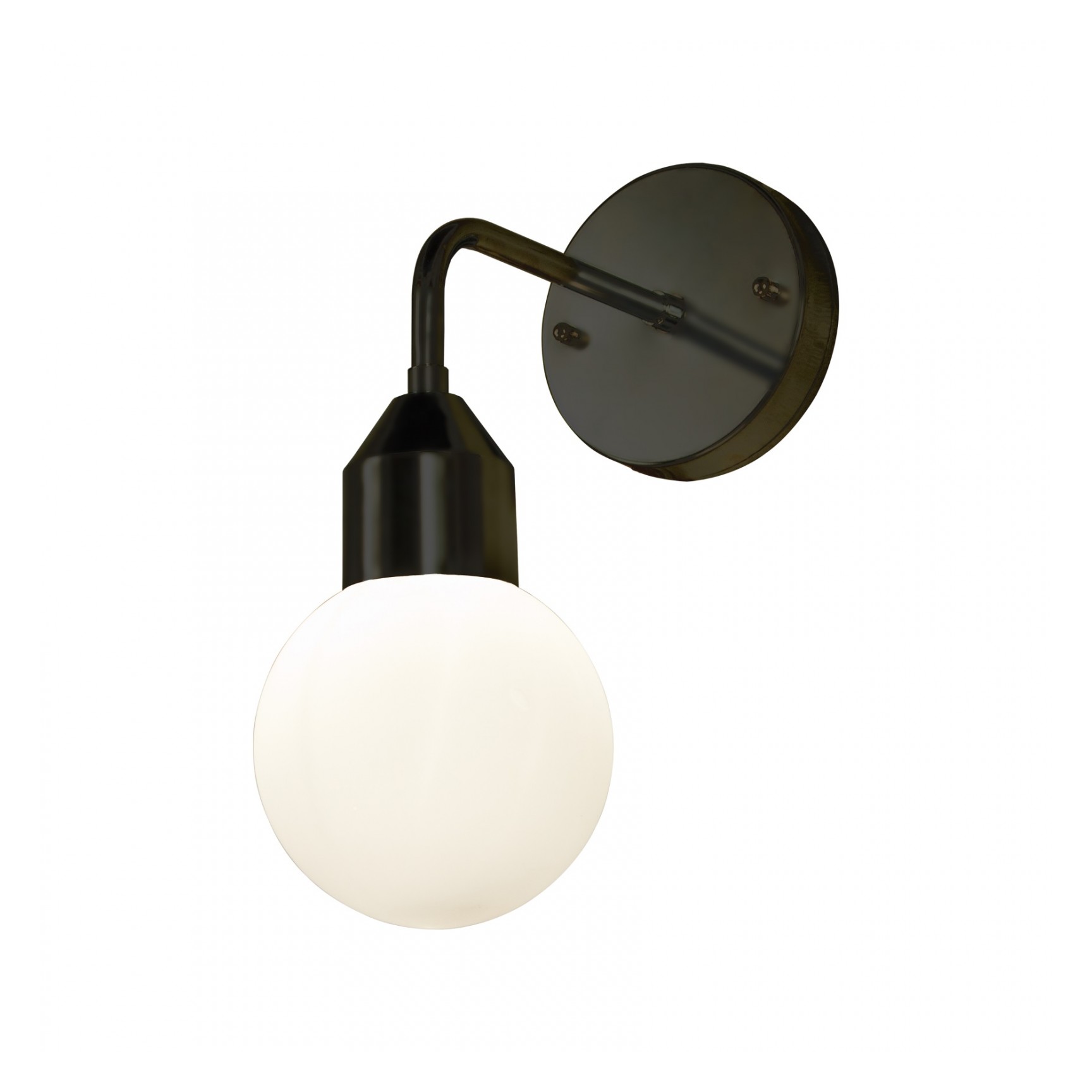 FLORENS IP44 SVART/OPALVIT