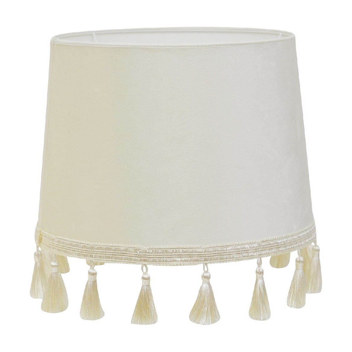Roma Lampskärm Offwhite med frans