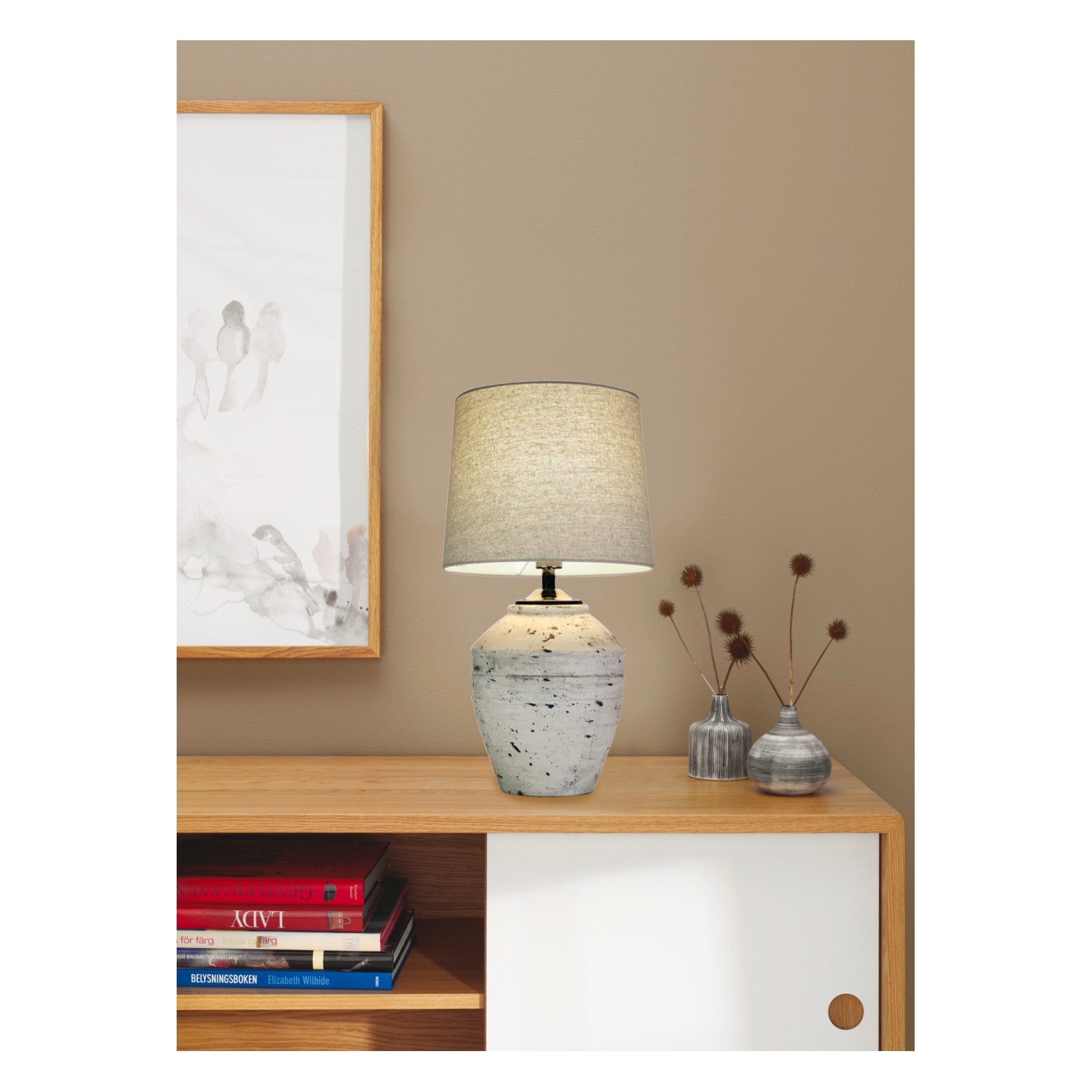 RUSTICA BORDSLAMPA RUSTIC GRÅ