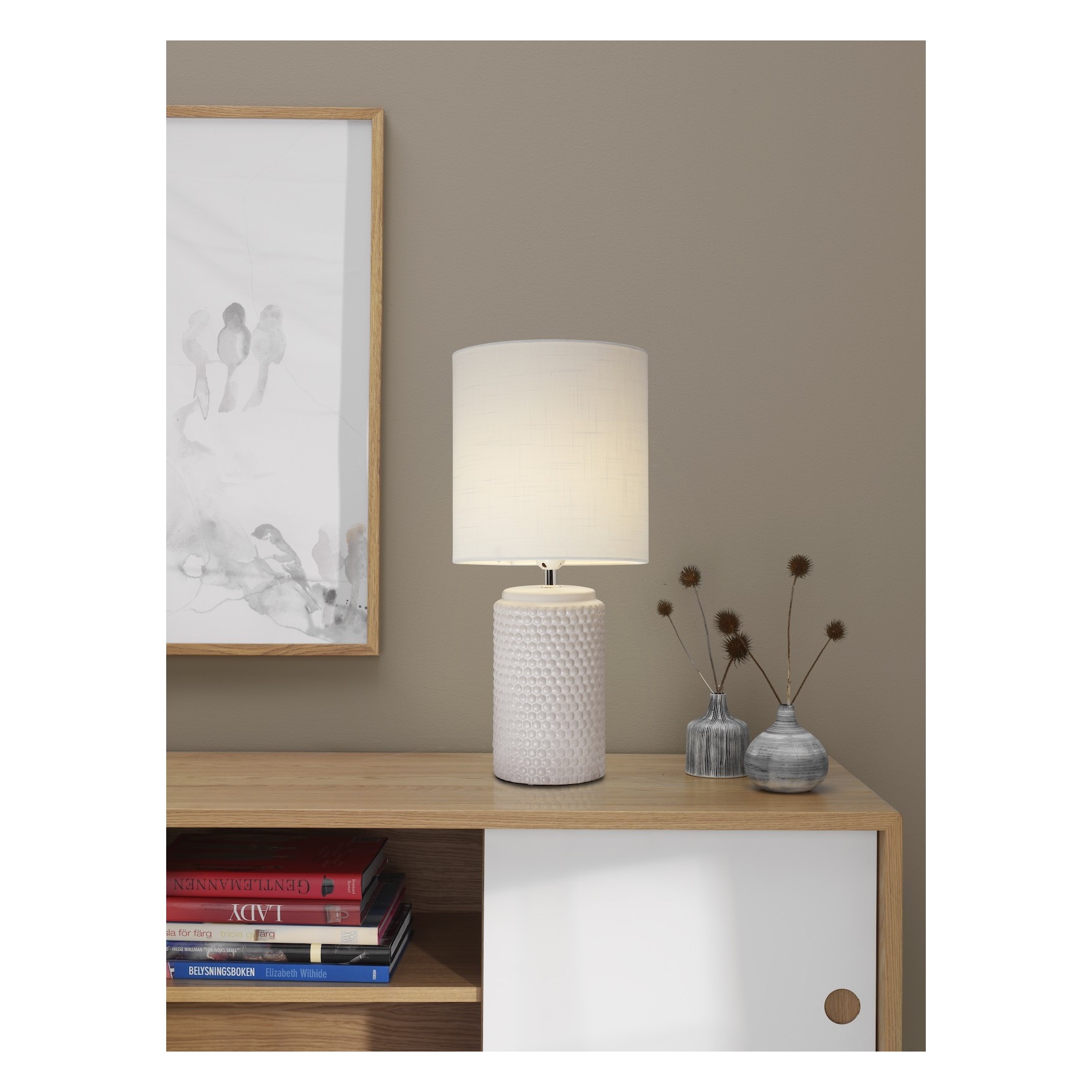 BUBBLE XL BORDSLAMPA VIT/VIT SKÄRM