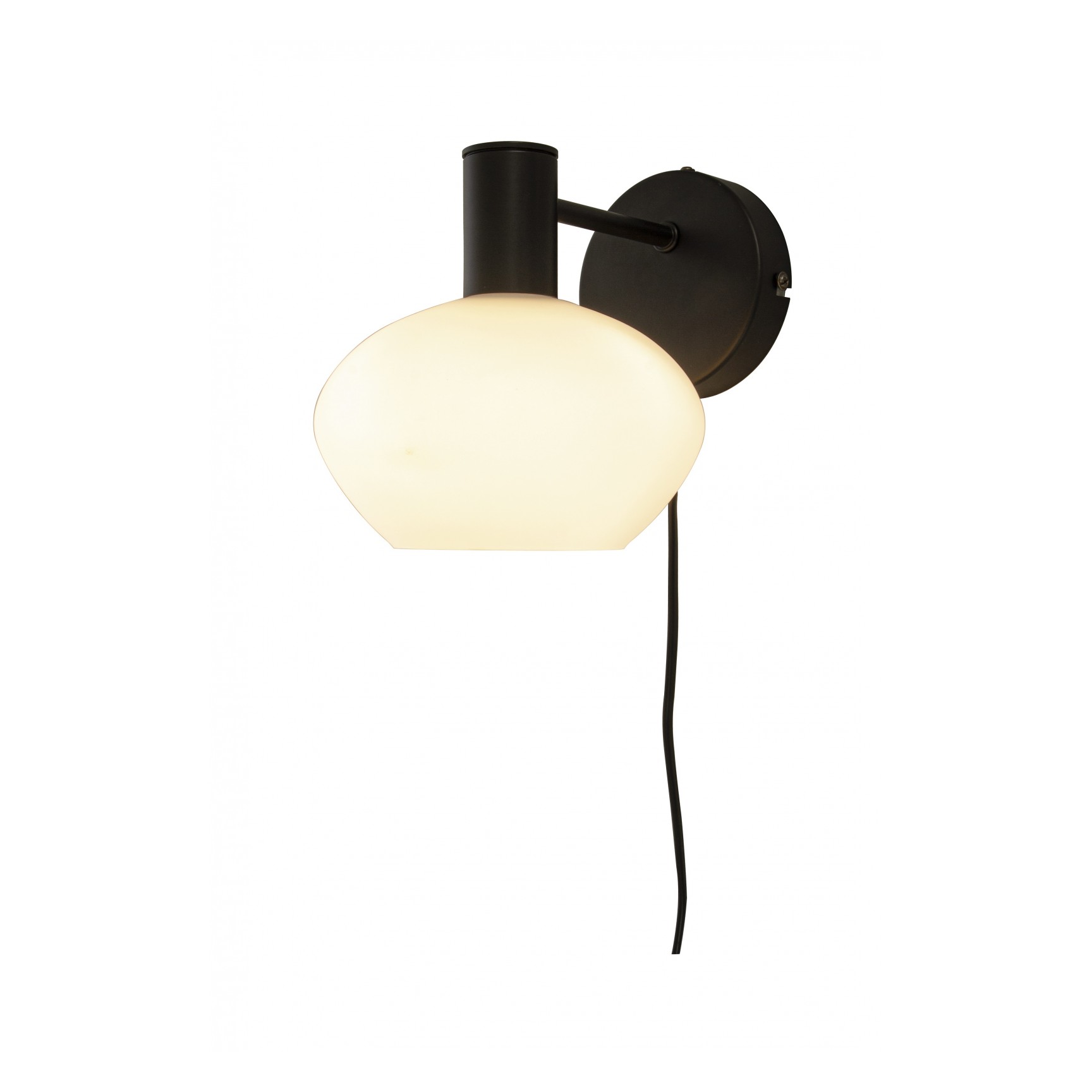 BELL Vägglampa Svart/Opalvit