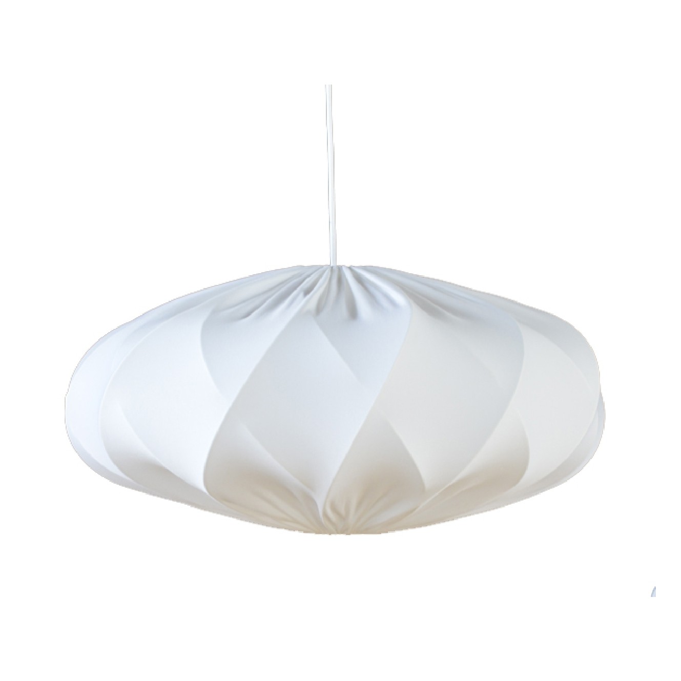 TWISTER ELIPS Lampskärm Stretch Vit Lyx