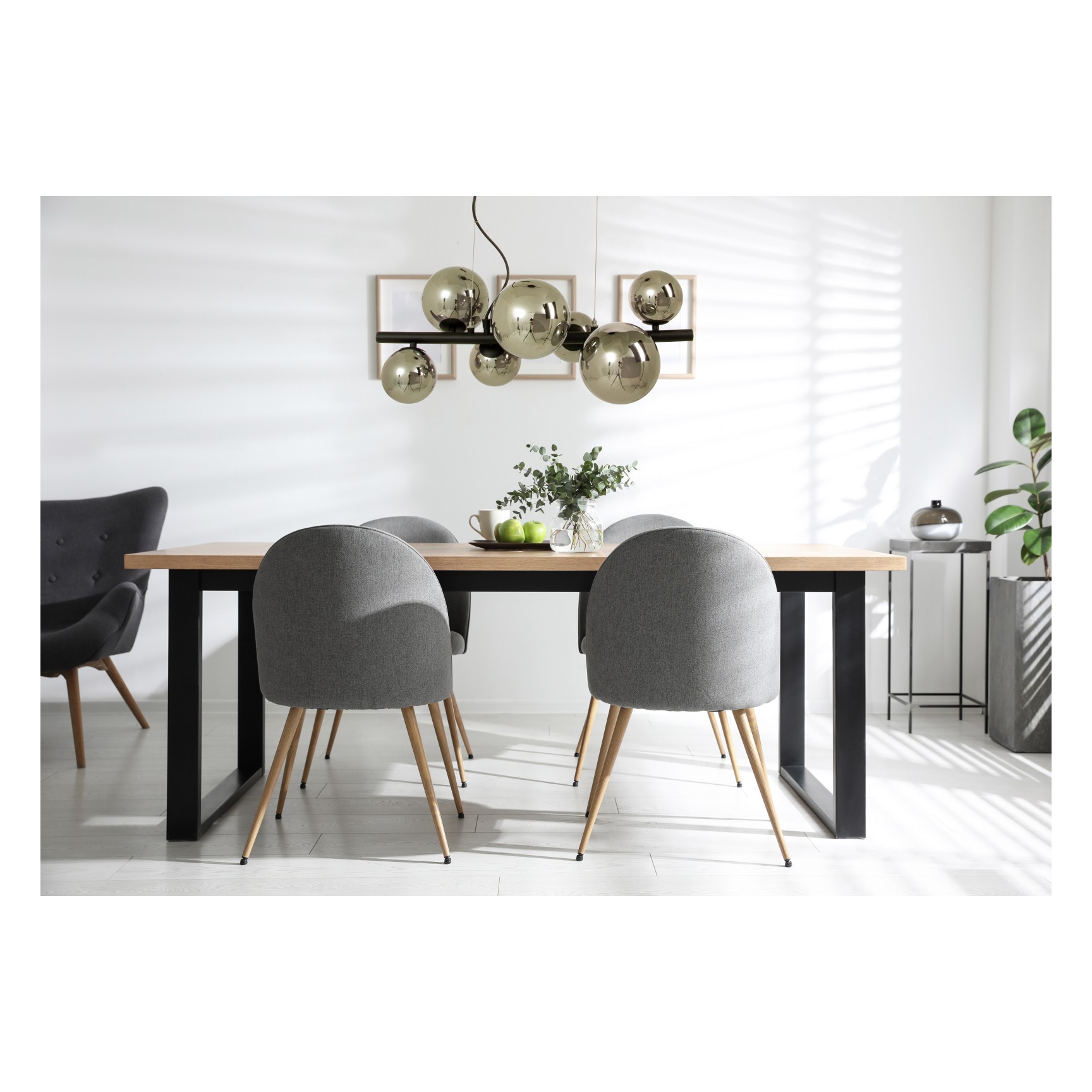 MOLEKYL Taklampa L58 Svart/Rökgrå