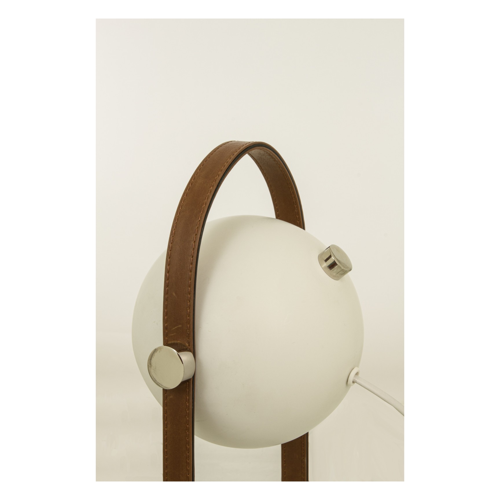 BOW Bordslampa Vit/Brun/Silver