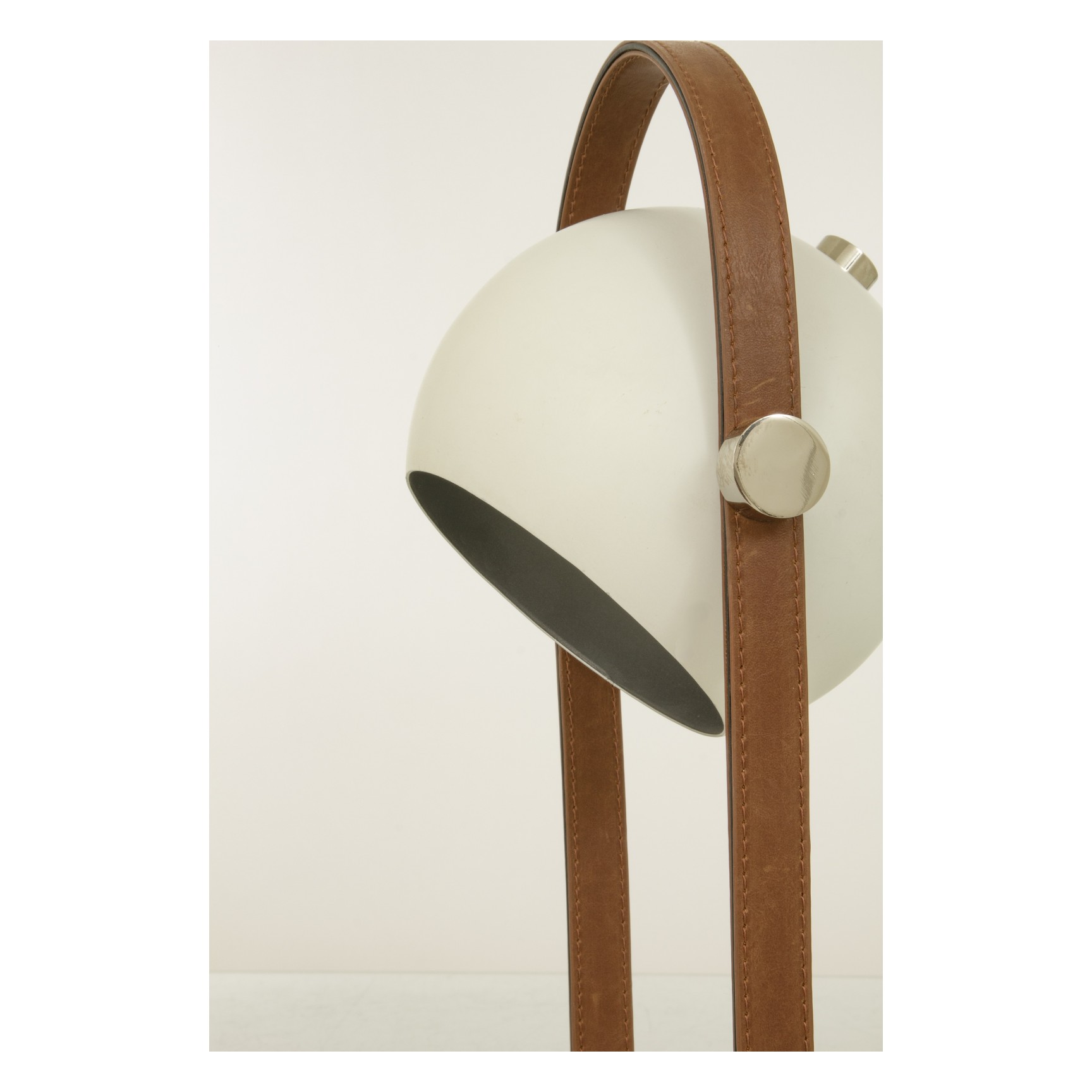 BOW Bordslampa Vit/Brun/Silver