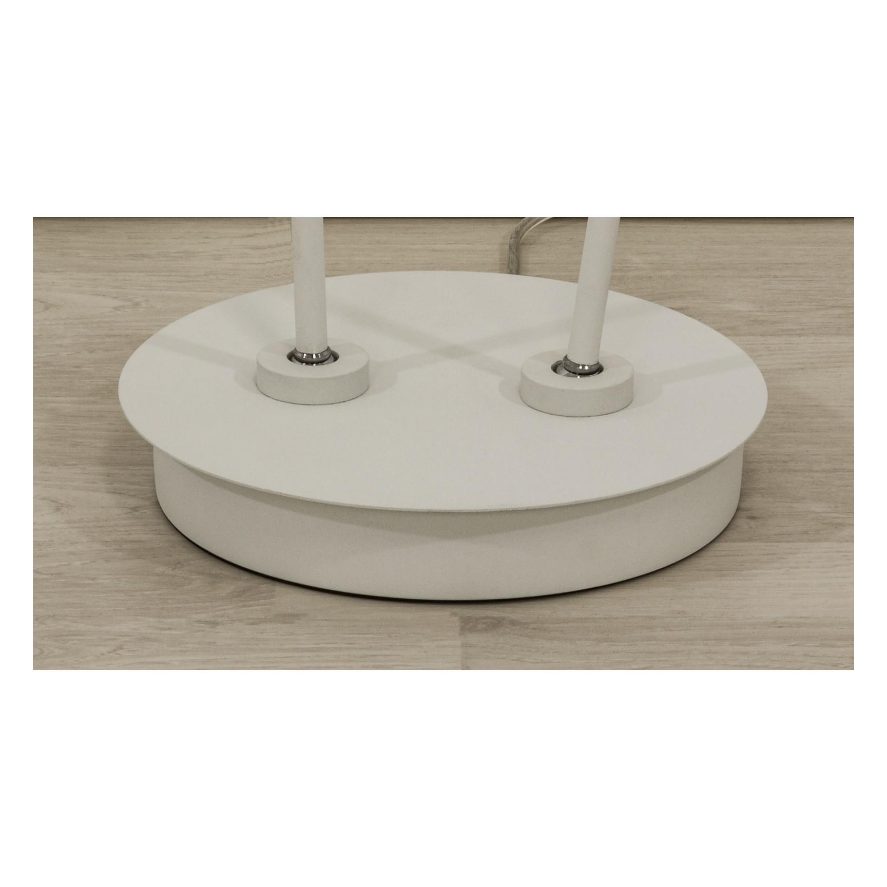 ARTIC Golvlampa Dubbel Vit/Krom