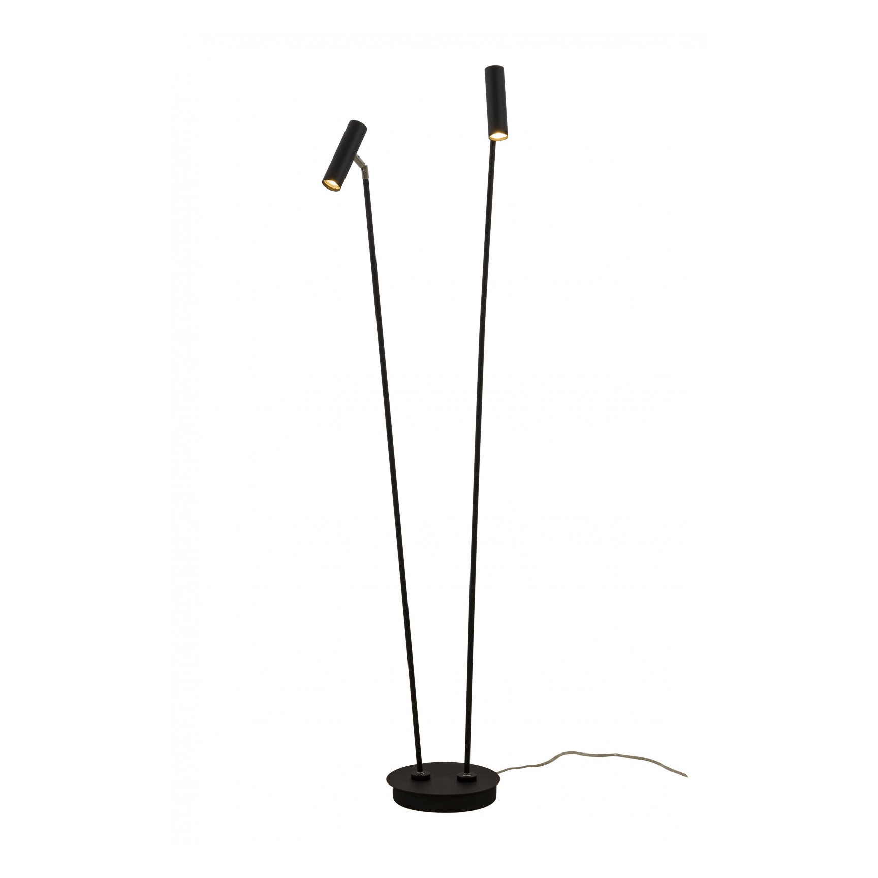 ARTIC Golvlampa Dubbel Svart/Krom