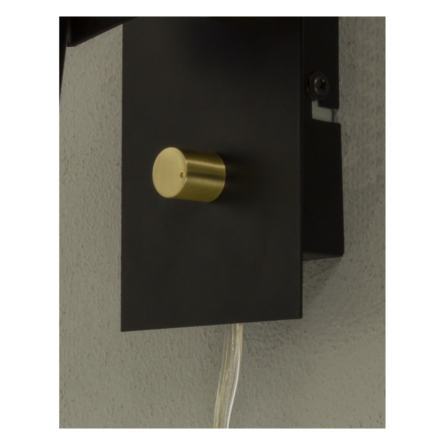 METZ Vägglampa Svart/Matt mässing
