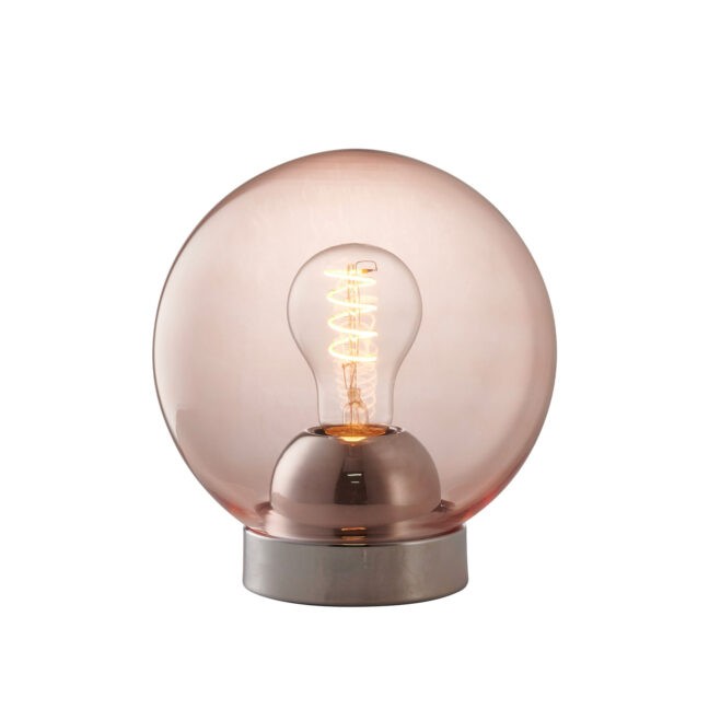Bubbles Bordslampa Ø18 Rose/Krom