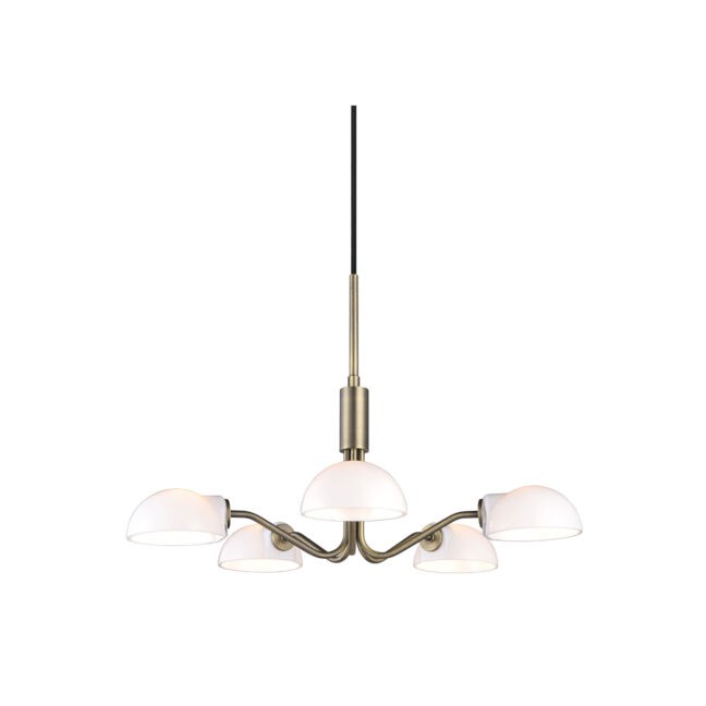 Kjøbenhavn Mini Taklampa 5-arm Antik mässing