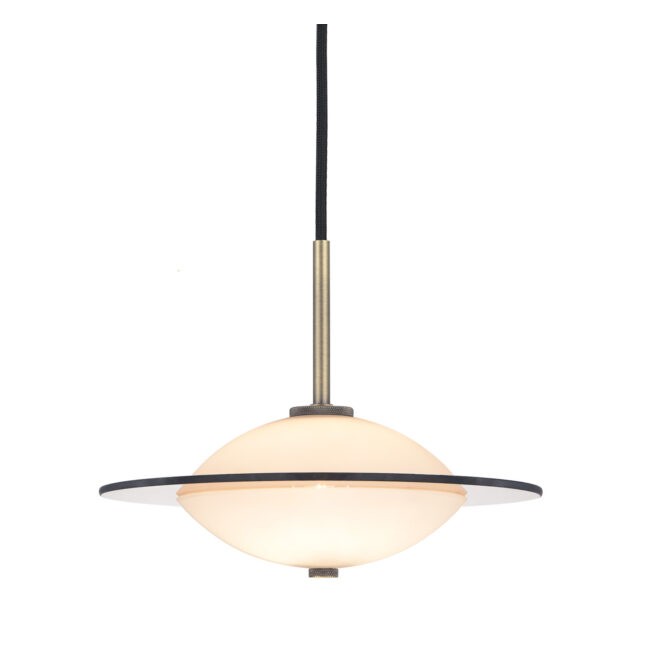 Orbit Pendel Ø24 Opal glas/Antik mässing