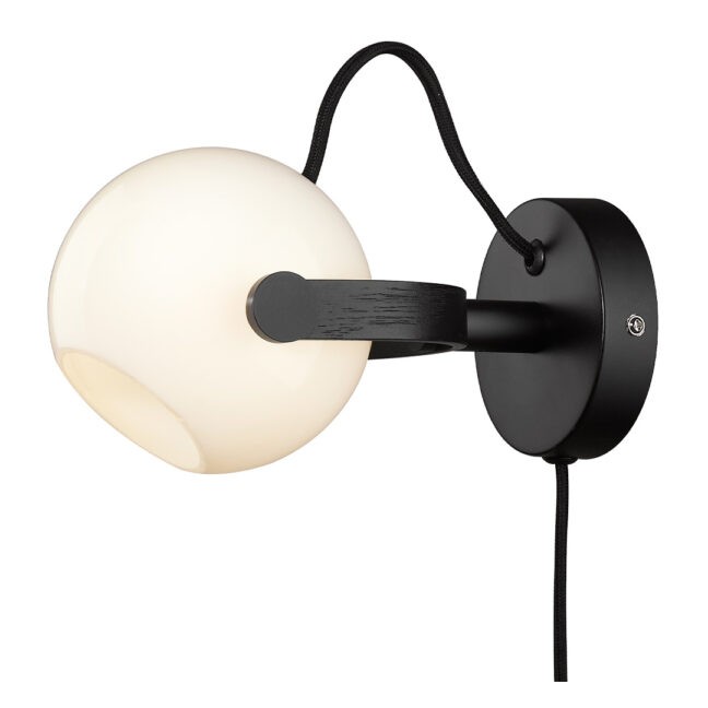 DC Opalic Vägglampa Ø12 Opal vit