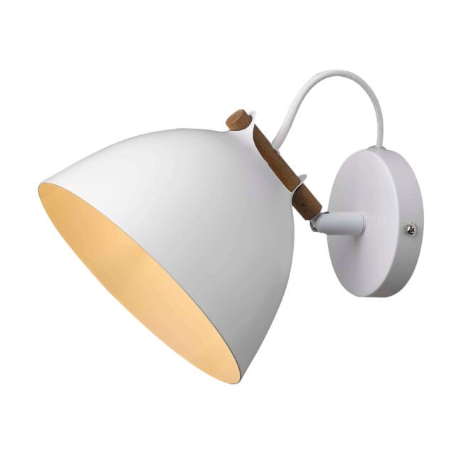 Århus Vägglampa Ø18 Vit