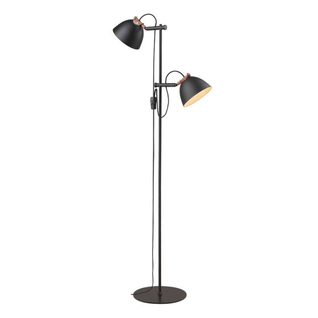 Århus Dubbel Golvlampa Ø18 Svart