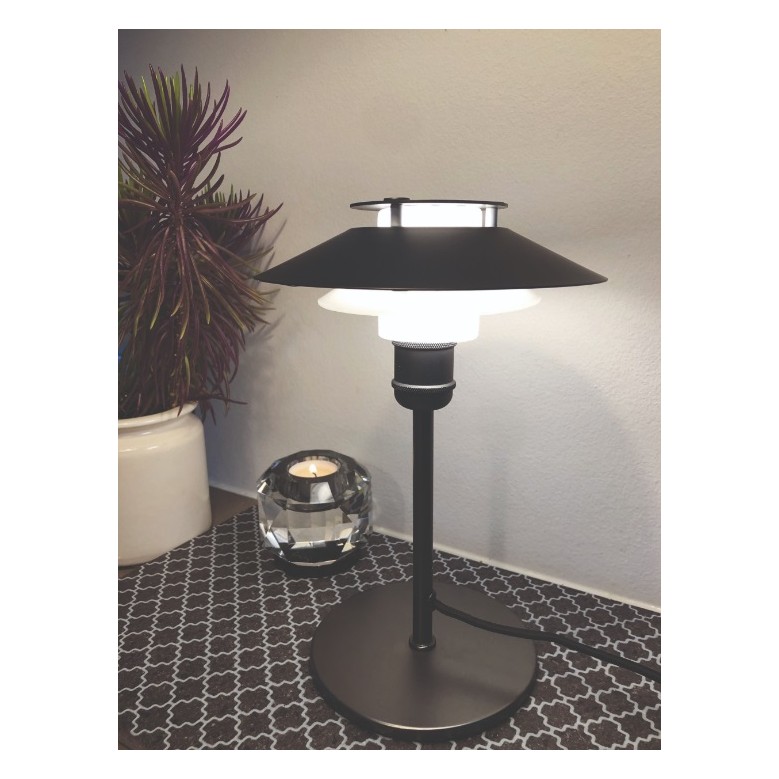 1123 Bordslampa Ø18 Gun black