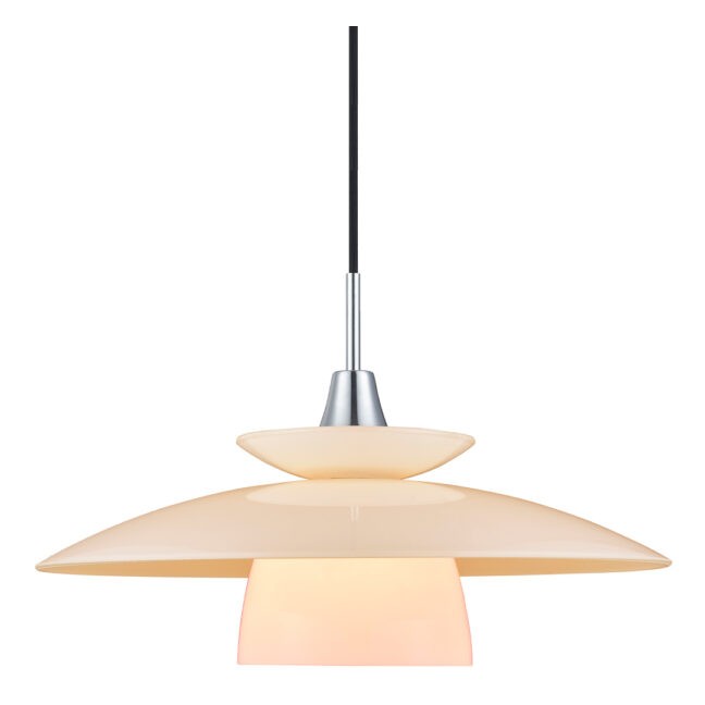 Scandinavia Pendel Ø40 Krom/Opal glas