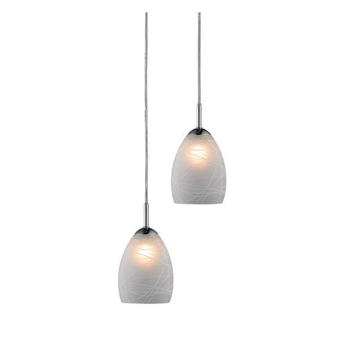 Winner Pendel 2-häng Ø11,5 Matt deco glas