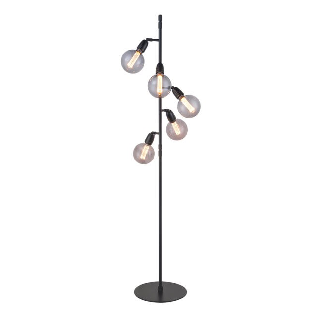 Compass Golvlampa 5-arm Ø30 Svart
