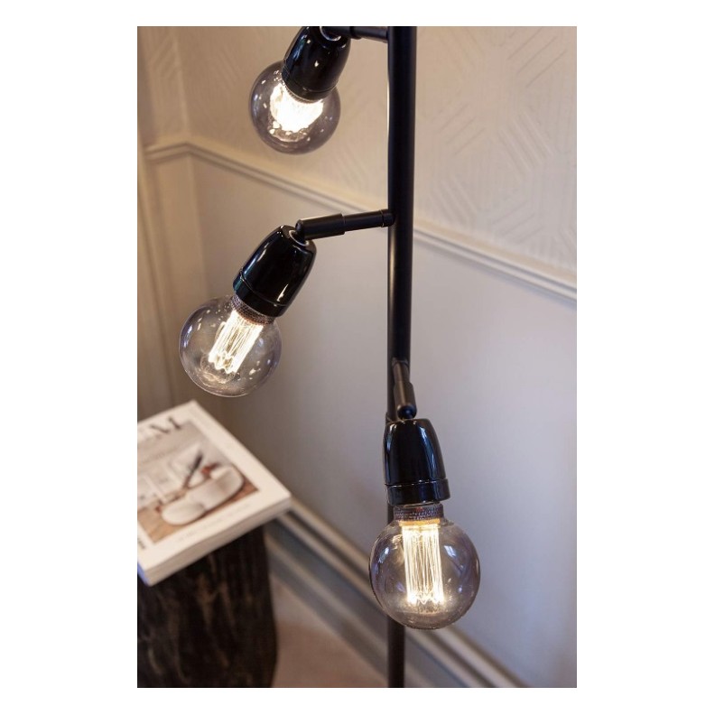 Compass Golvlampa 5-arm Ø30 Svart