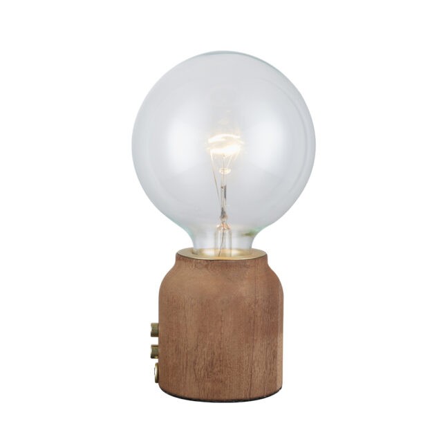 Base One Bordslampa Ø8 Mörkt trä