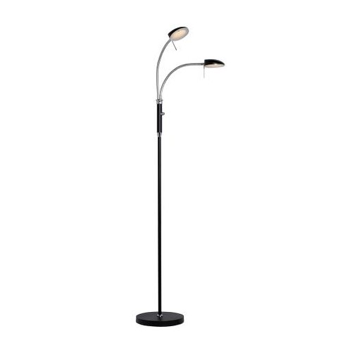 Vegas LED Golvlampa 2-arm Ø10 Svart