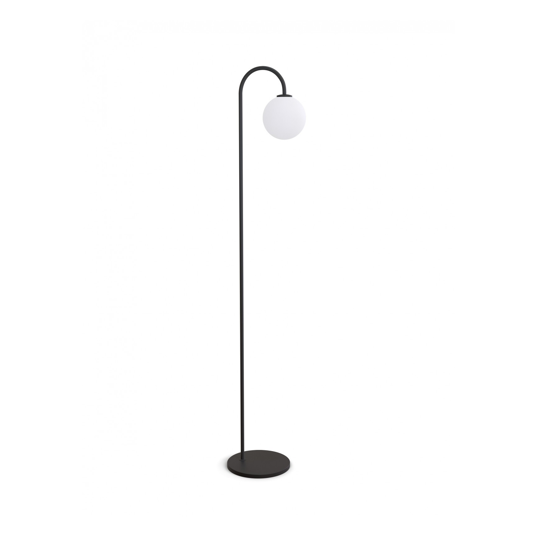BALLON GOLVLAMPA SVART