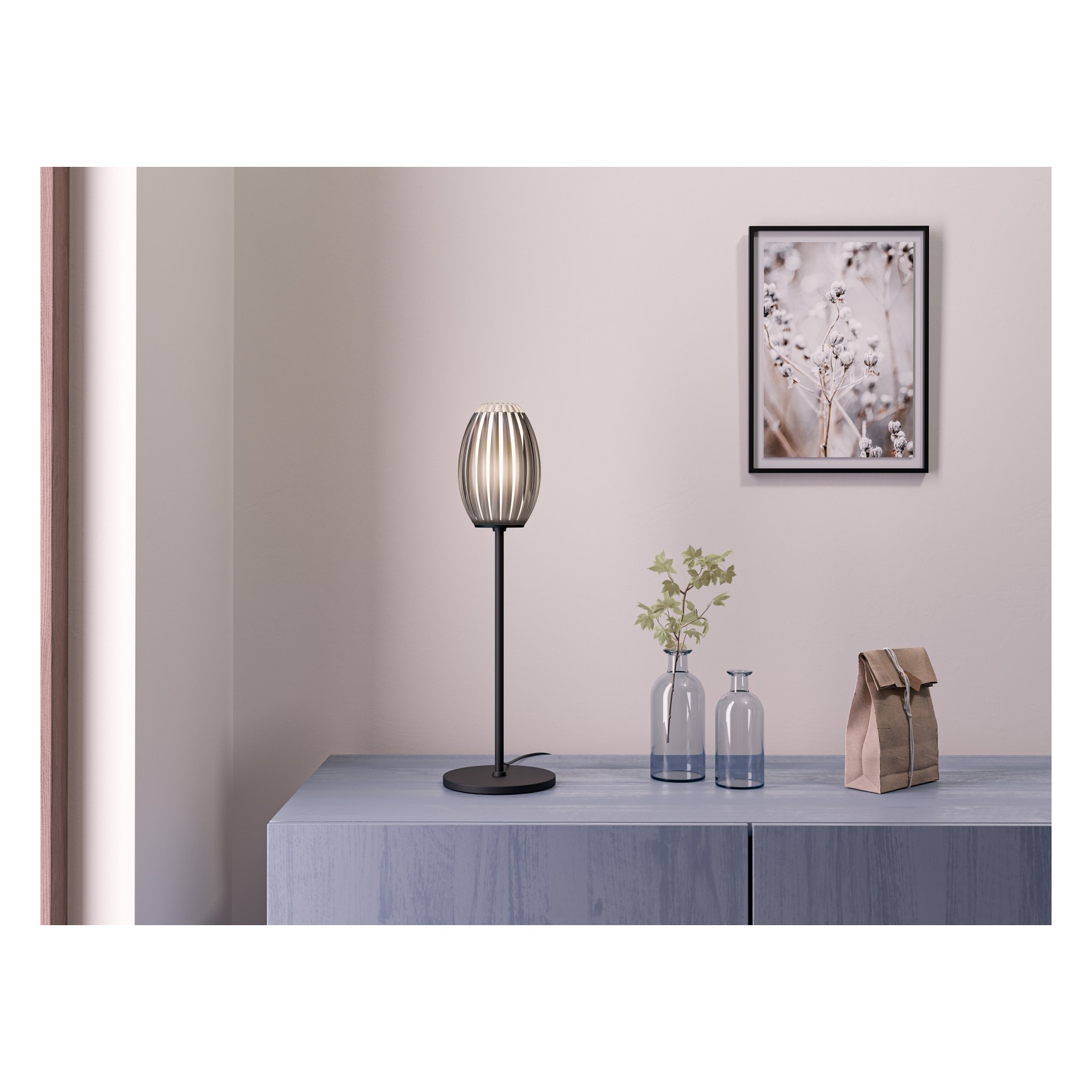 TENTACLE BORDSLAMPA SVART/RÖK