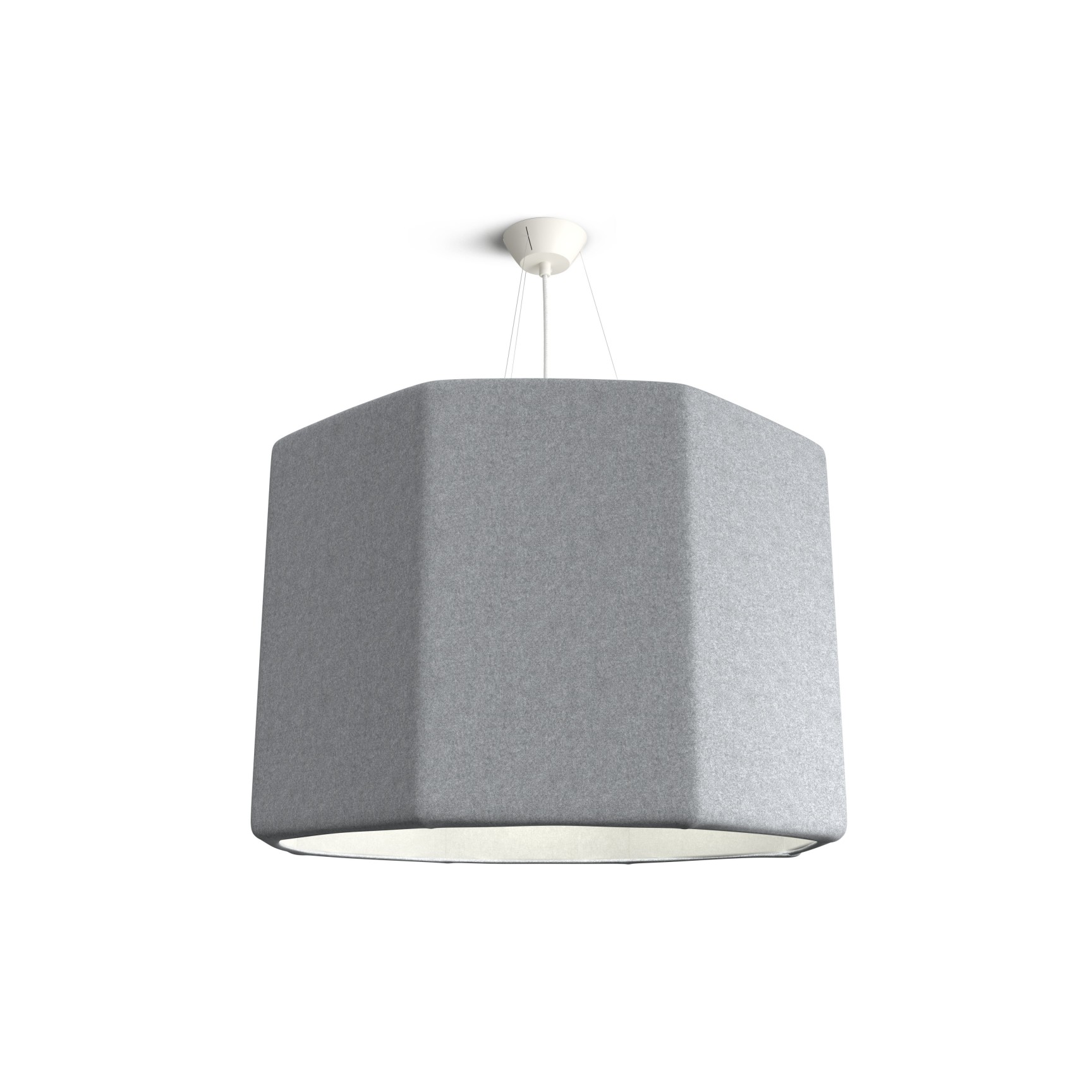 SOFT SOUND OCTAGON SKÄRM GRÅ ULL Ø900 H600 (Beställningsvara)