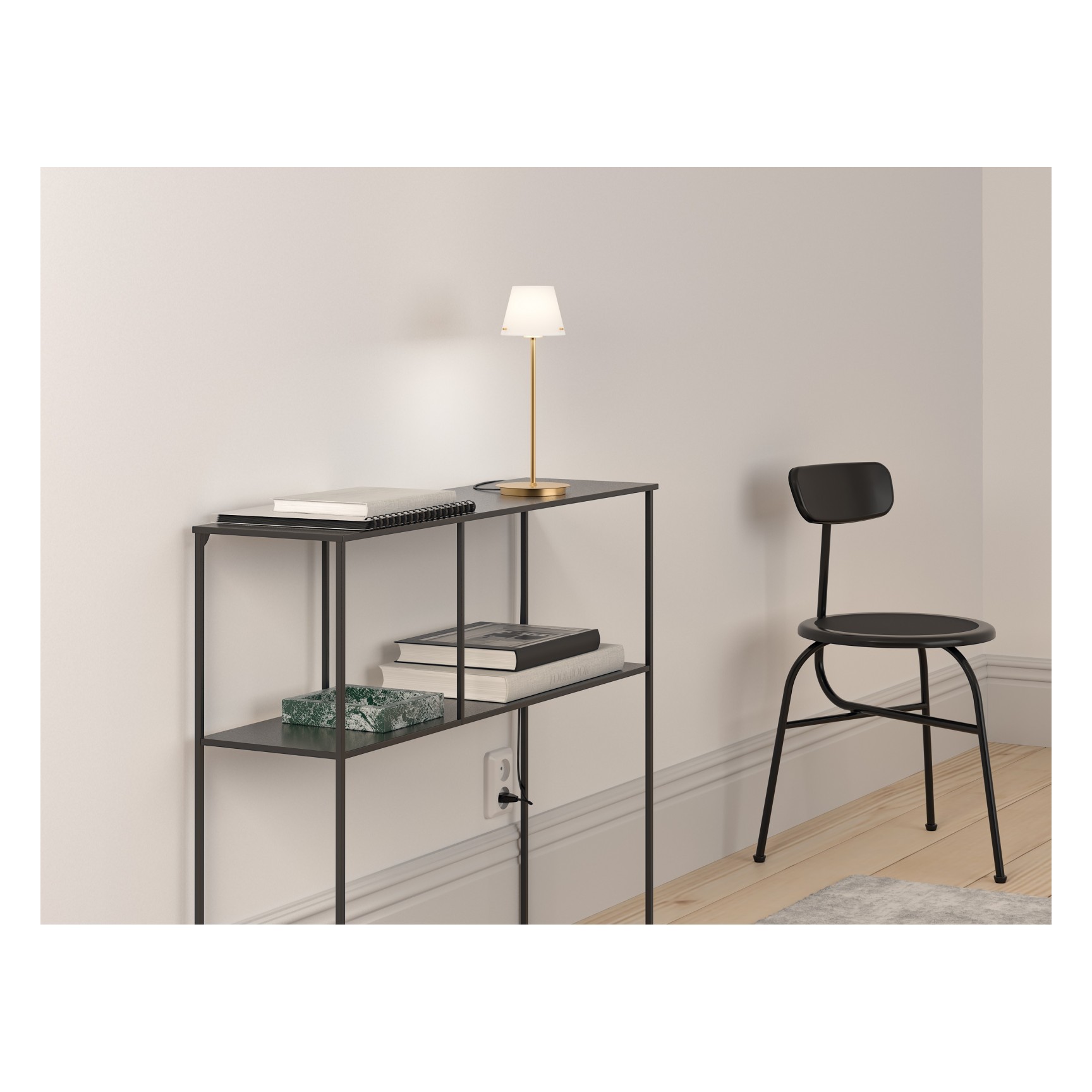 GIL BORDSLAMPA SATIN MÄSSING