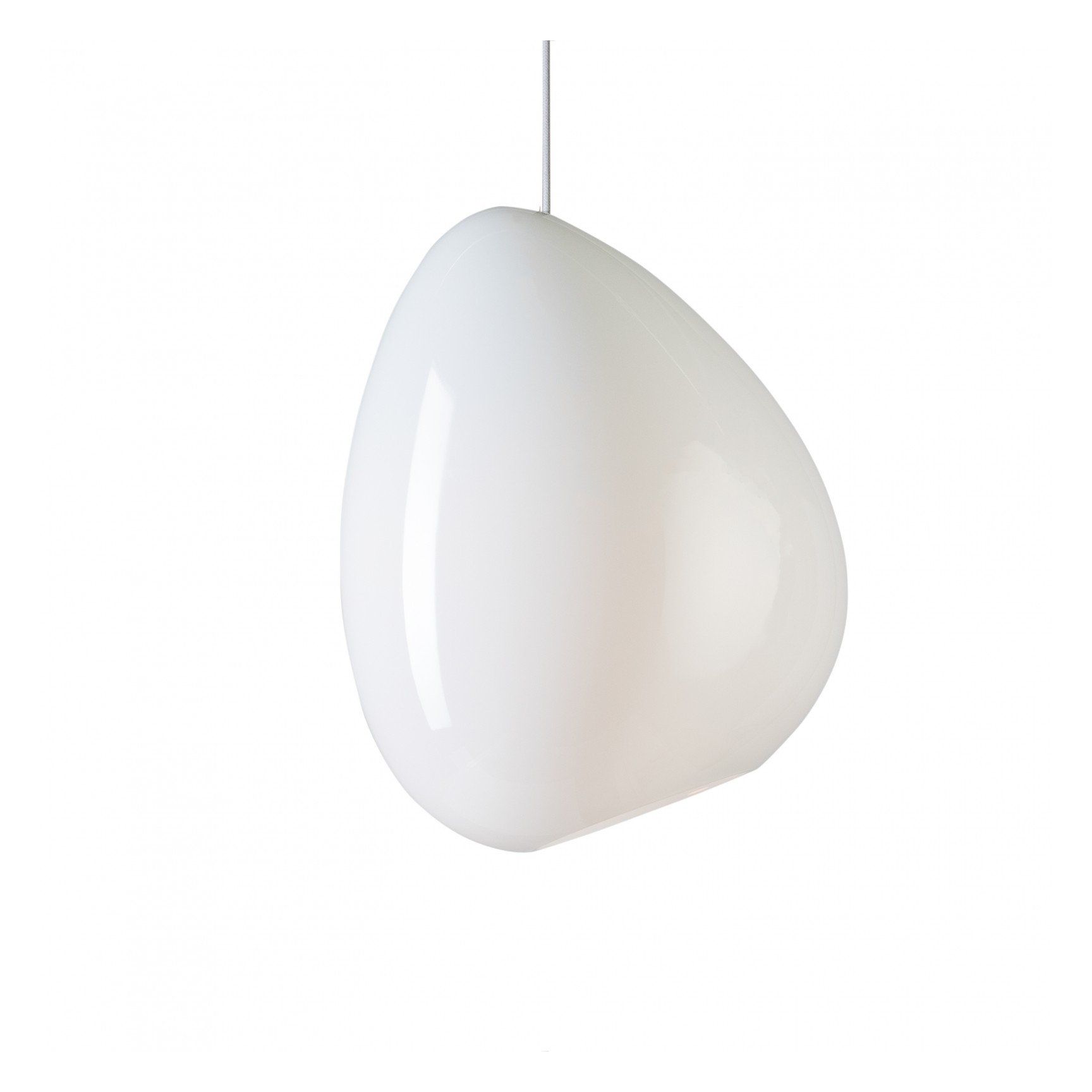 OCEAN PENDEL D317 BLANKOPALT GLAS/VIT KABEL