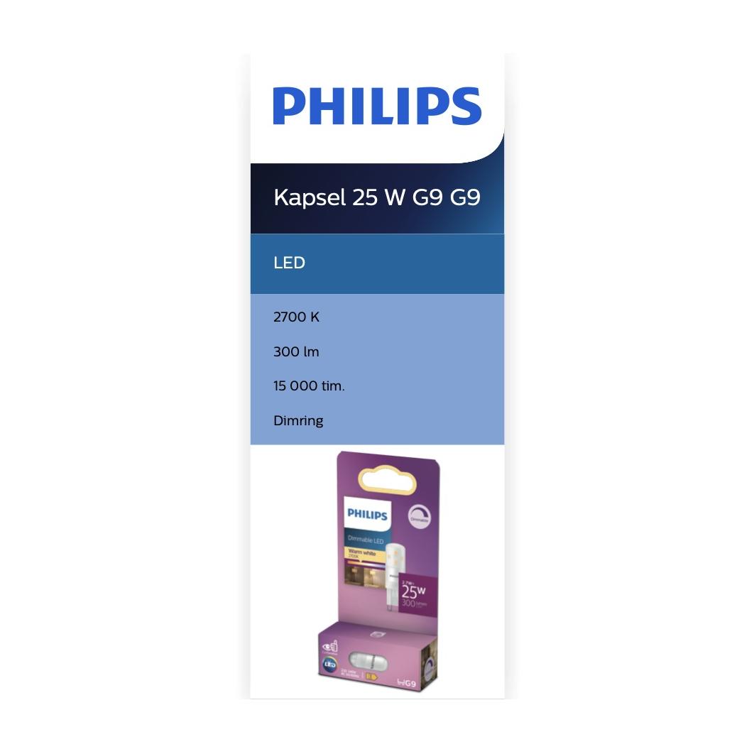 LED 25W G9 WW 230V Dim