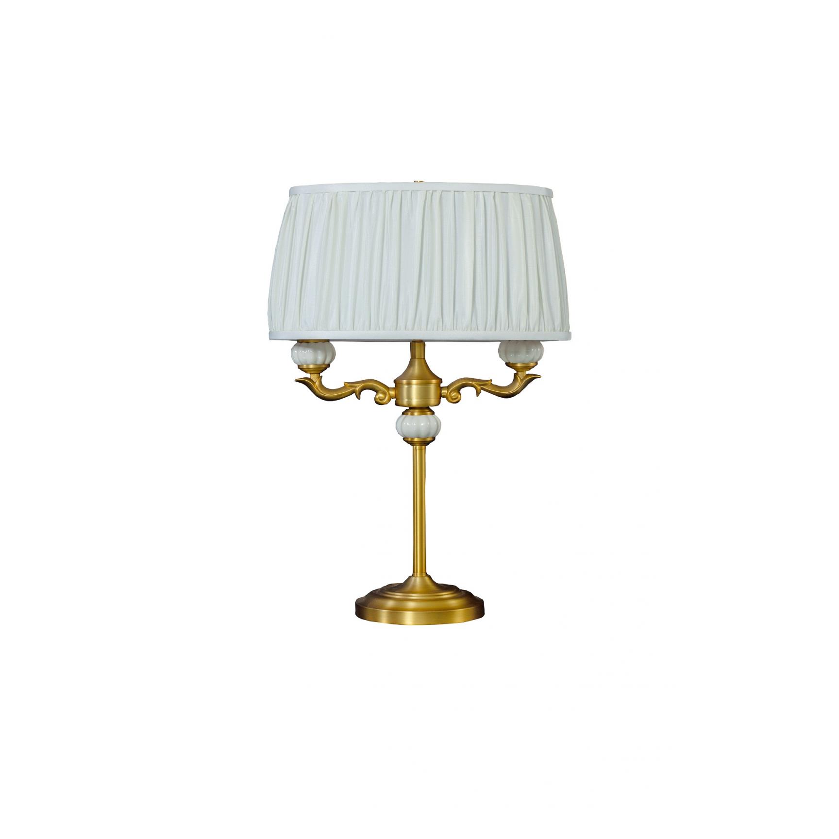 TOULOUSE Bordslampa Guld/Naturvit