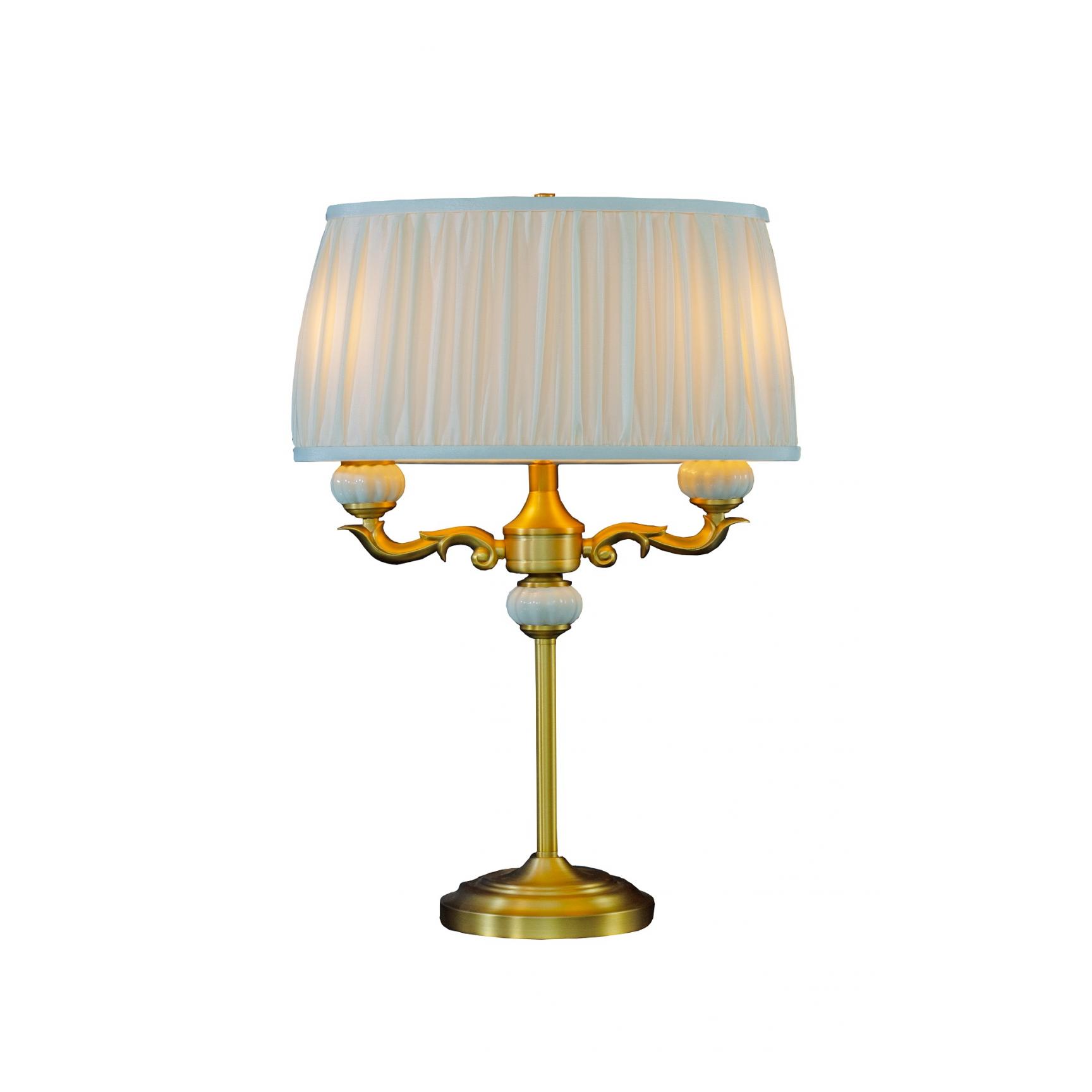 TOULOUSE Bordslampa Guld/Naturvit