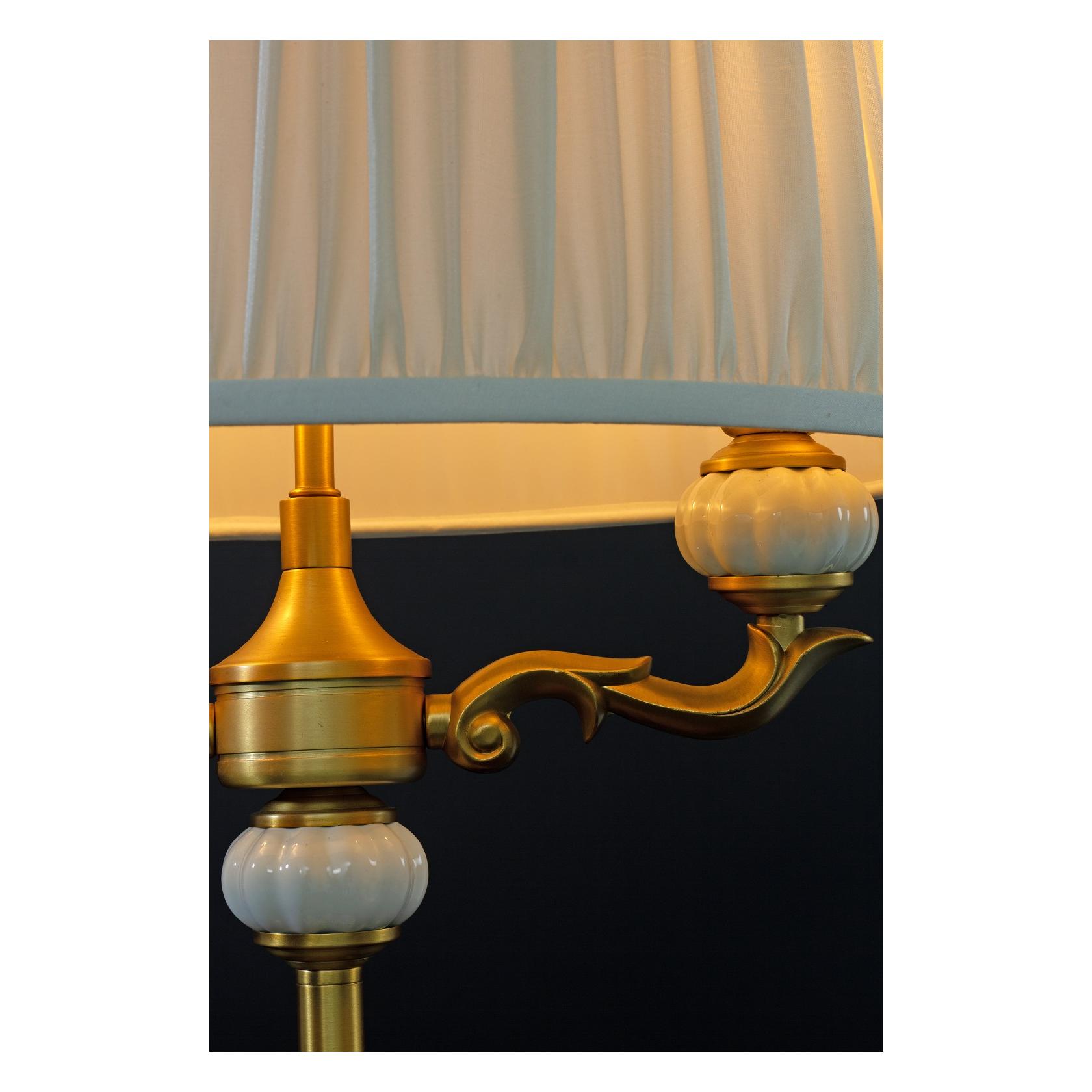 TOULOUSE Bordslampa Guld/Naturvit