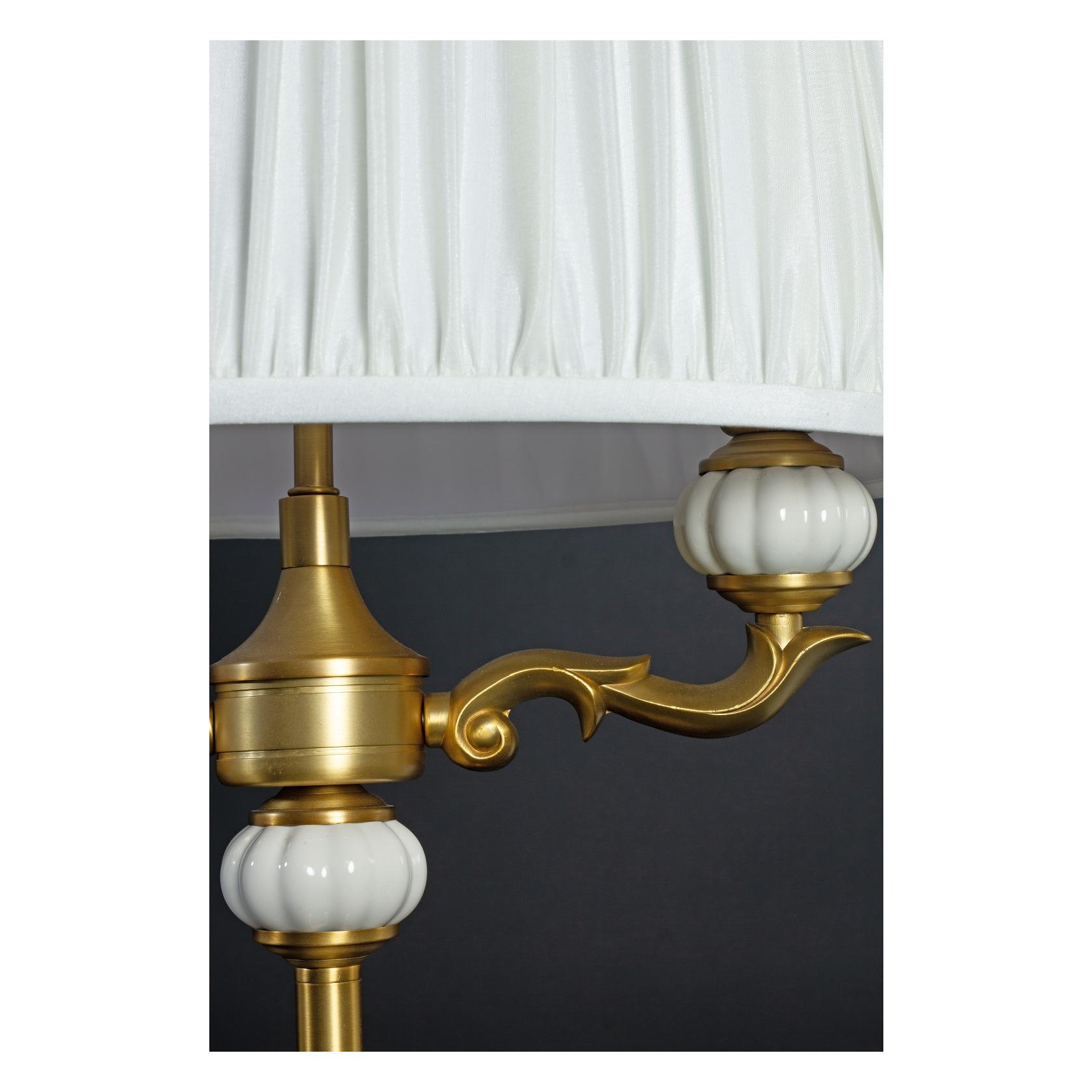 TOULOUSE Bordslampa Guld/Naturvit