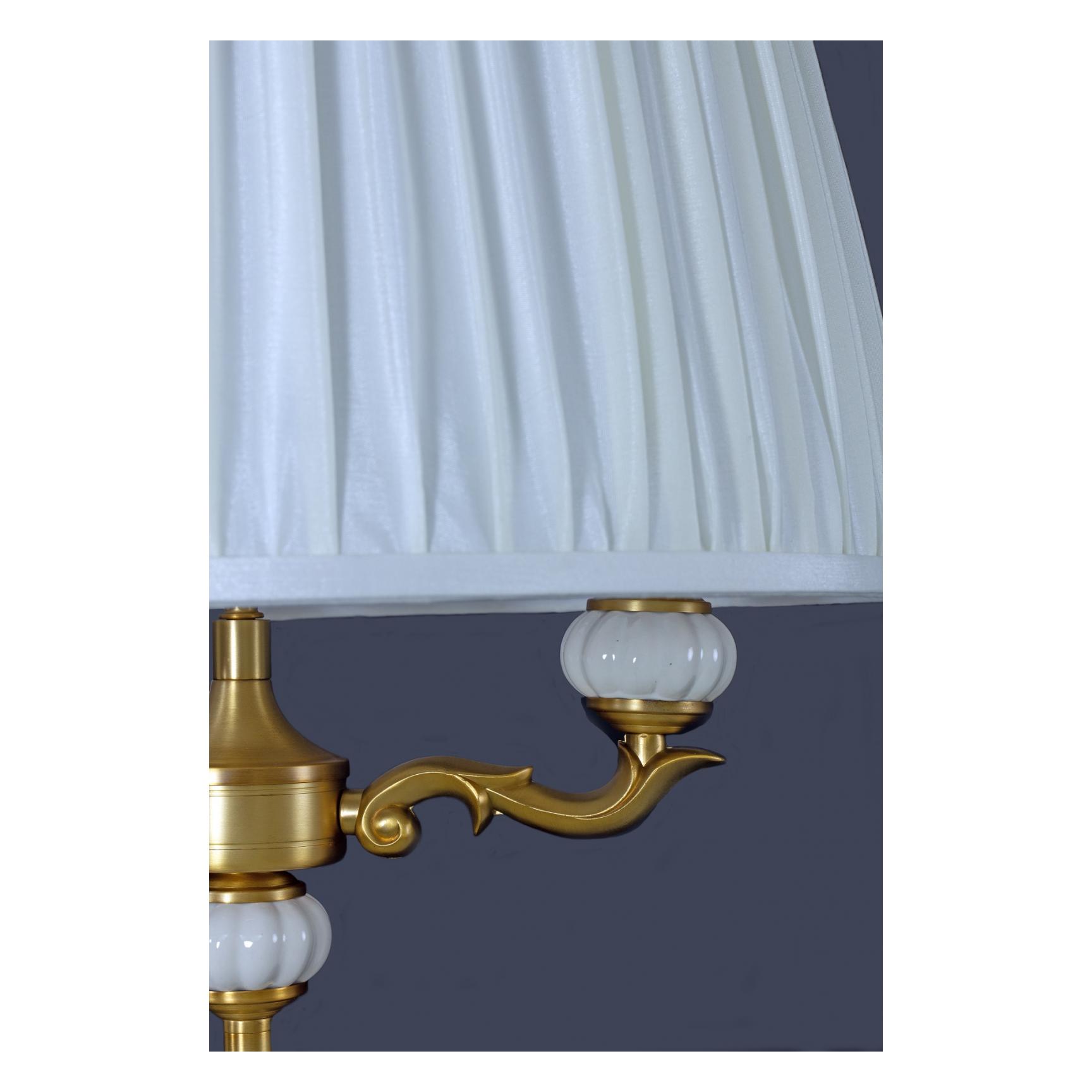 TOULOUSE Golvlampa Guld/Naturvit