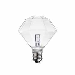 Halogen DIAMANT Klar 100mm E27/G9 18W Delbar gängad kupa Halogen DIAMANT Klar 100mm E27/G9 18W Delbar gängad kupa