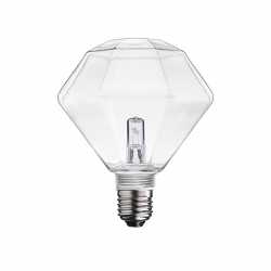 Halogen DIAMANT Klar 125mm E27/G9 18W Delbar gängad kupa Halogen DIAMANT Klar 125mm E27/G9 18W Delbar gängad kupa