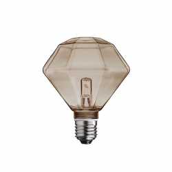 Halogen DIAMANT Rök 100mm E27/G9 18W Delbar gängad kupa Halogen DIAMANT Rök 100mm E27/G9 18W Delbar gängad kupa