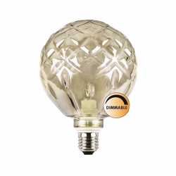 Halogen KRISTALL Rök 125mm E27/G9 18W Delbar gängad kupa Halogen KRISTALL Rök 125mm E27/G9 18W Delbar gängad kupa