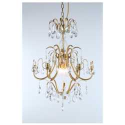 CHARLOTTE 6-arm Mellan Borstad-mässing CHARLOTTE 6-arm Mellan Borstad-mässing